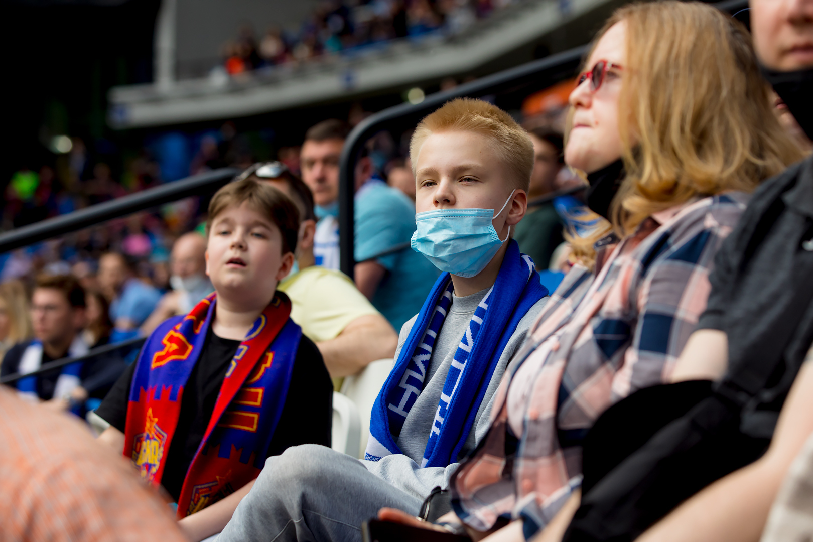 Болельщики на матче «Динамо» — ЦСКА