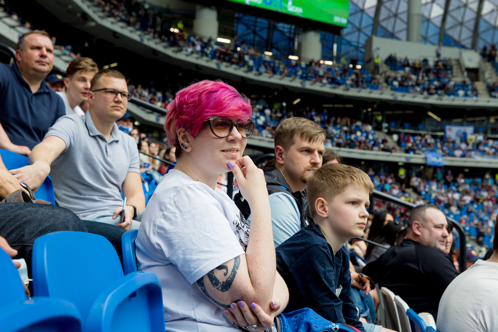 Болельщики на матче «Динамо» — ЦСКА