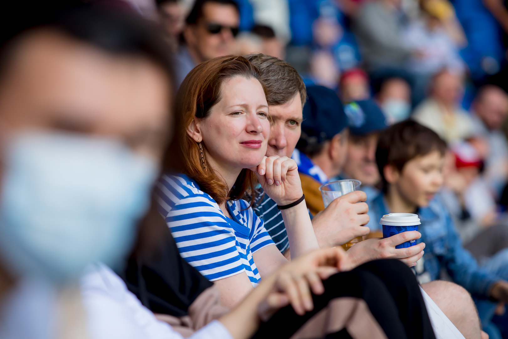 Болельщики на матче «Динамо» — ЦСКА