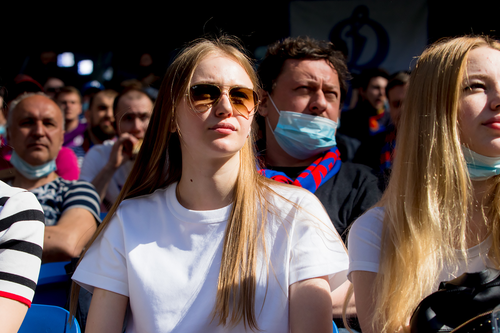 Болельщики на матче «Динамо» — ЦСКА