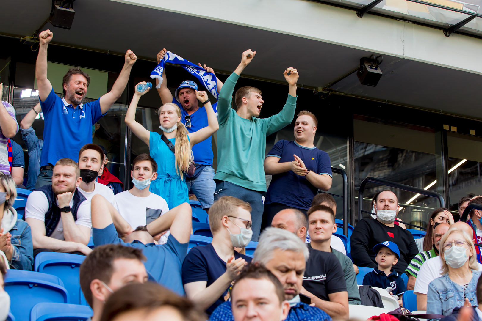 Болельщики на матче «Динамо» — ЦСКА