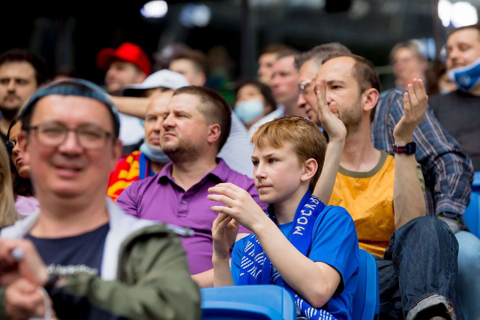 Болельщики на матче «Динамо» — ЦСКА