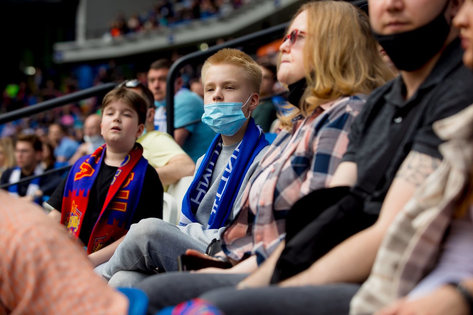 Болельщики на матче «Динамо» — ЦСКА