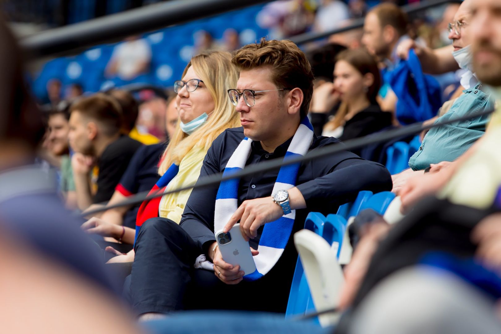 Болельщики на матче «Динамо» — ЦСКА