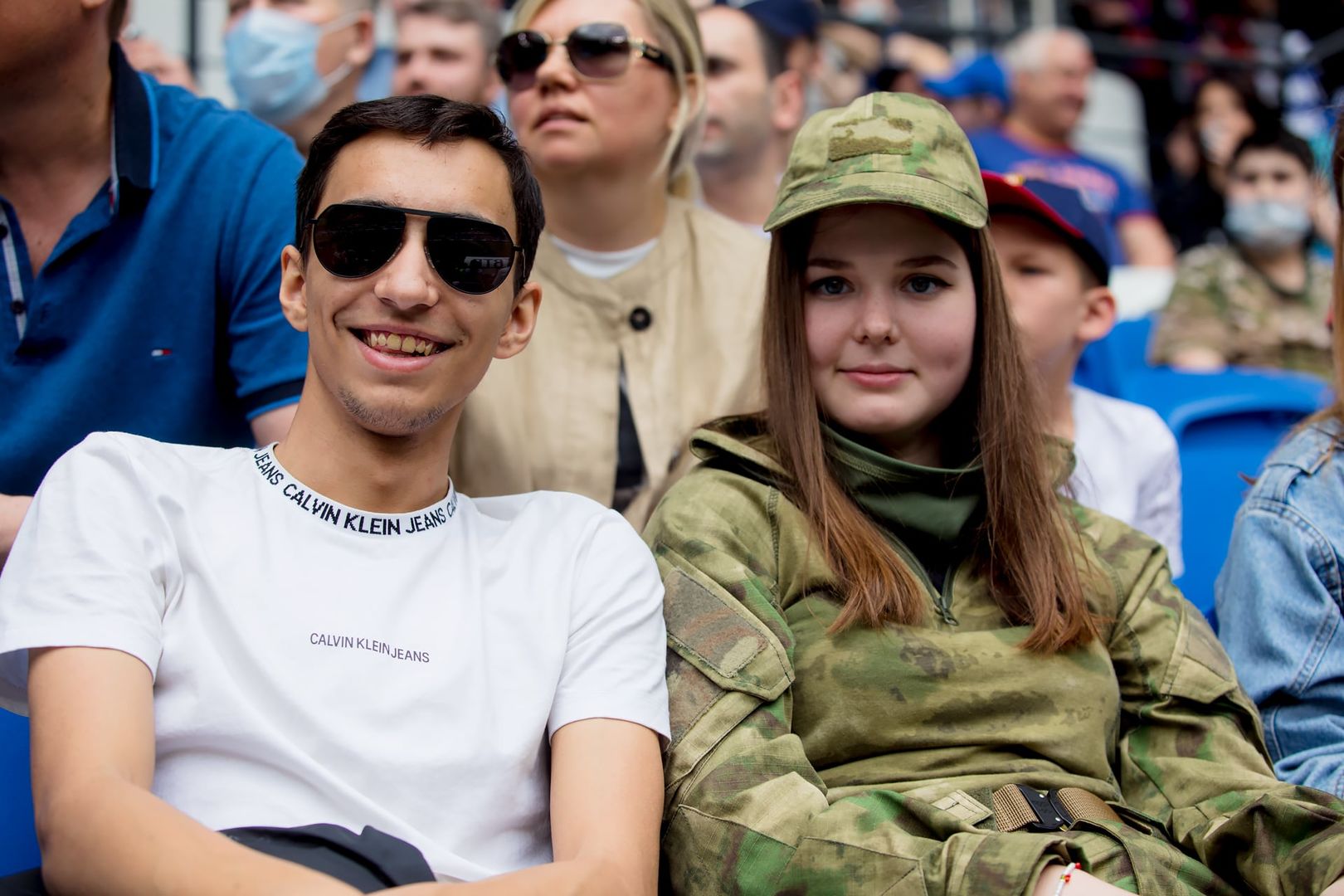 Болельщики на матче «Динамо» — ЦСКА