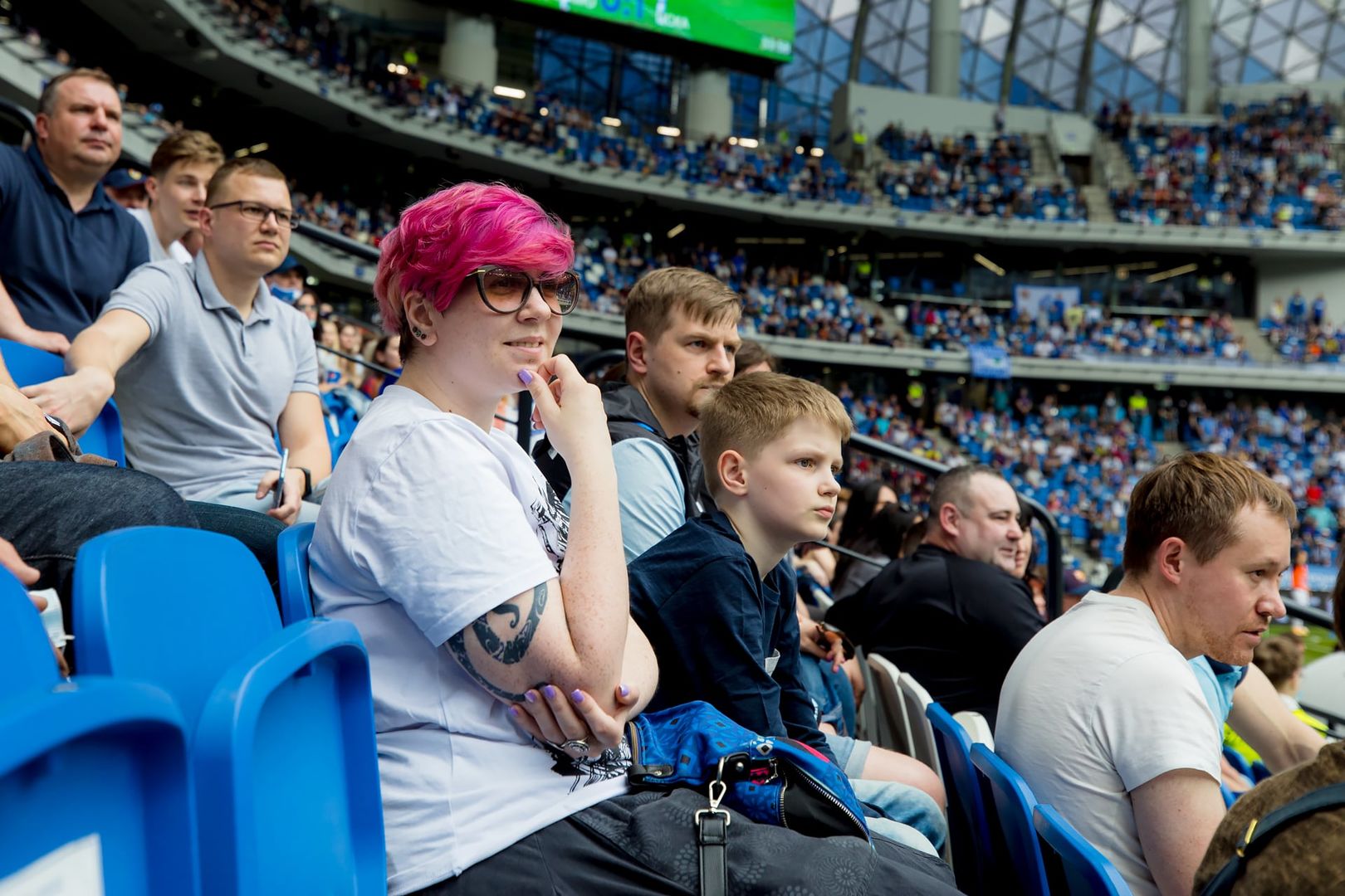 Болельщики на матче «Динамо» — ЦСКА