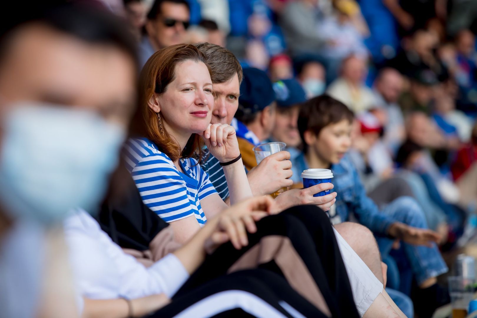 Болельщики на матче «Динамо» — ЦСКА