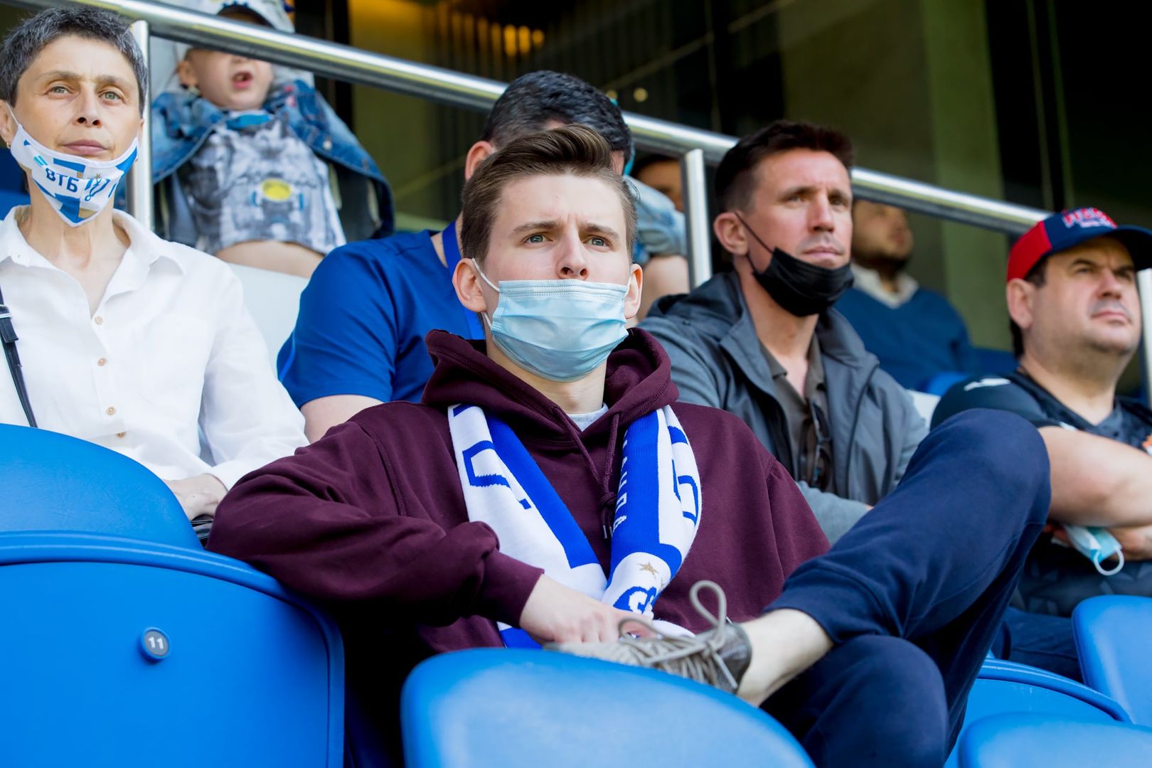 Болельщики на матче «Динамо» — ЦСКА