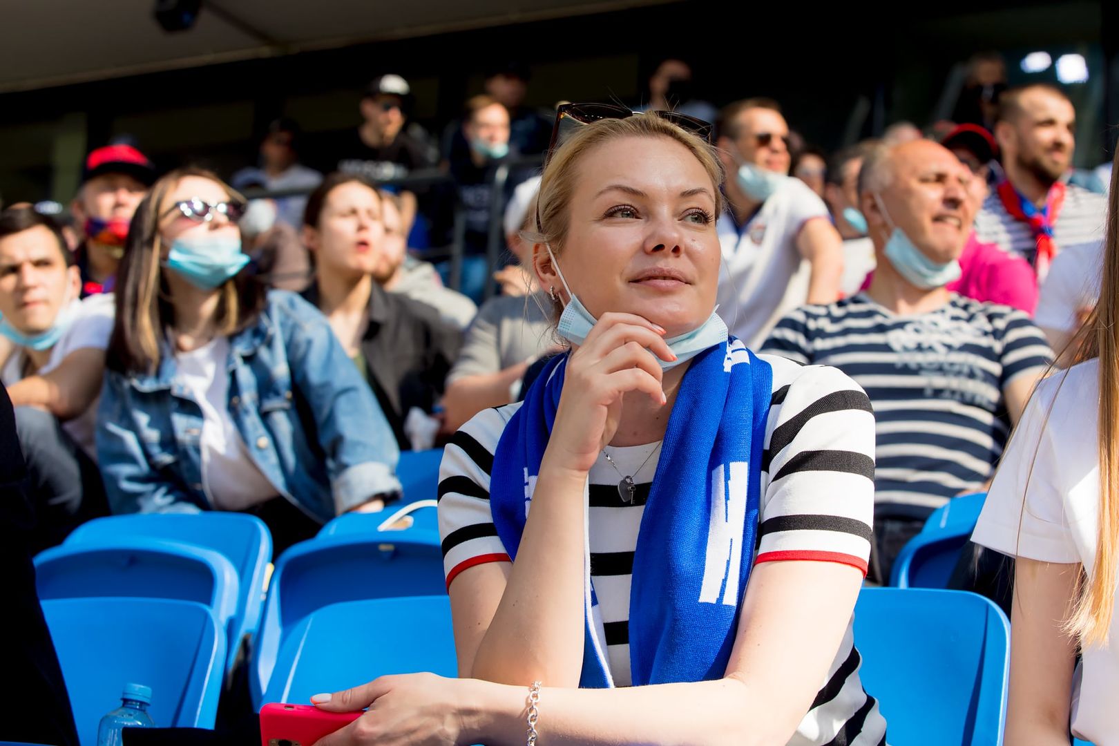 Болельщики на матче «Динамо» — ЦСКА