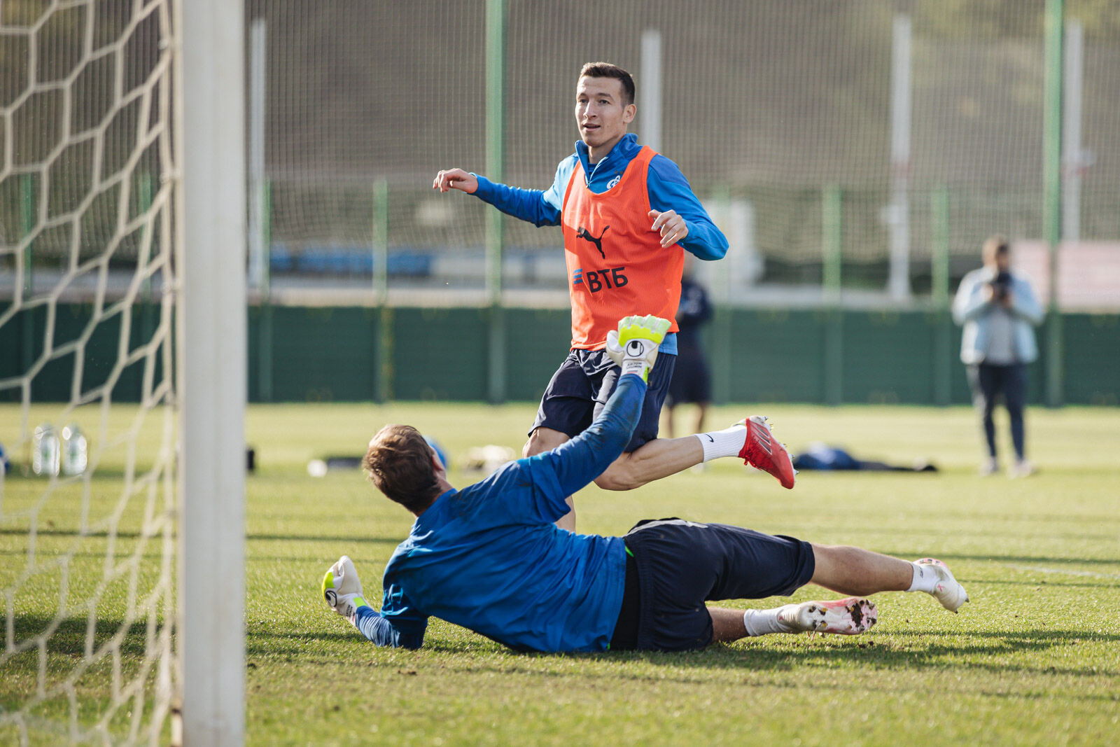 Тренировка перед матчем с «Локомотивом»