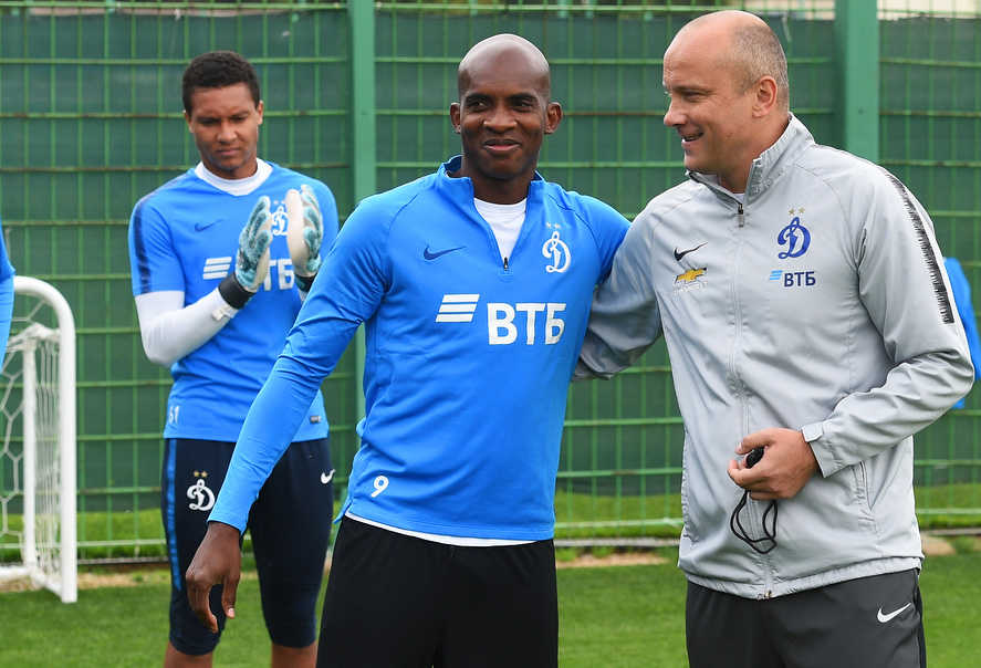 Kaboré’s first training session at Dynamo