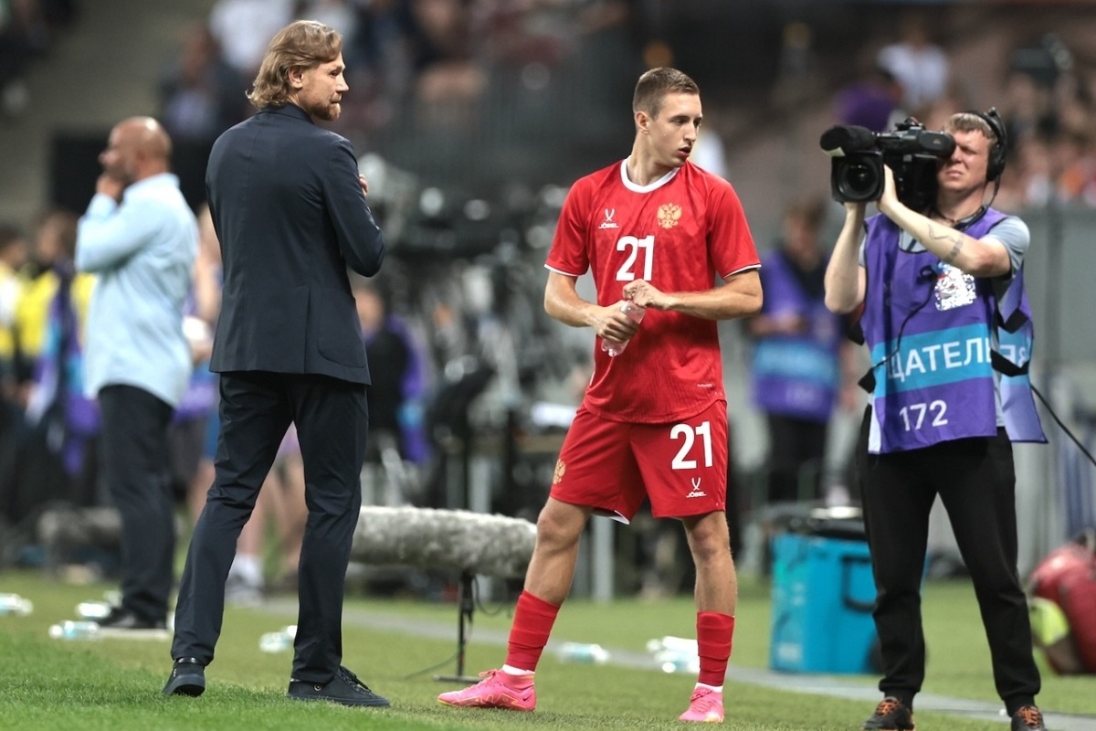 Gladyshev made his debut for the Russian national team