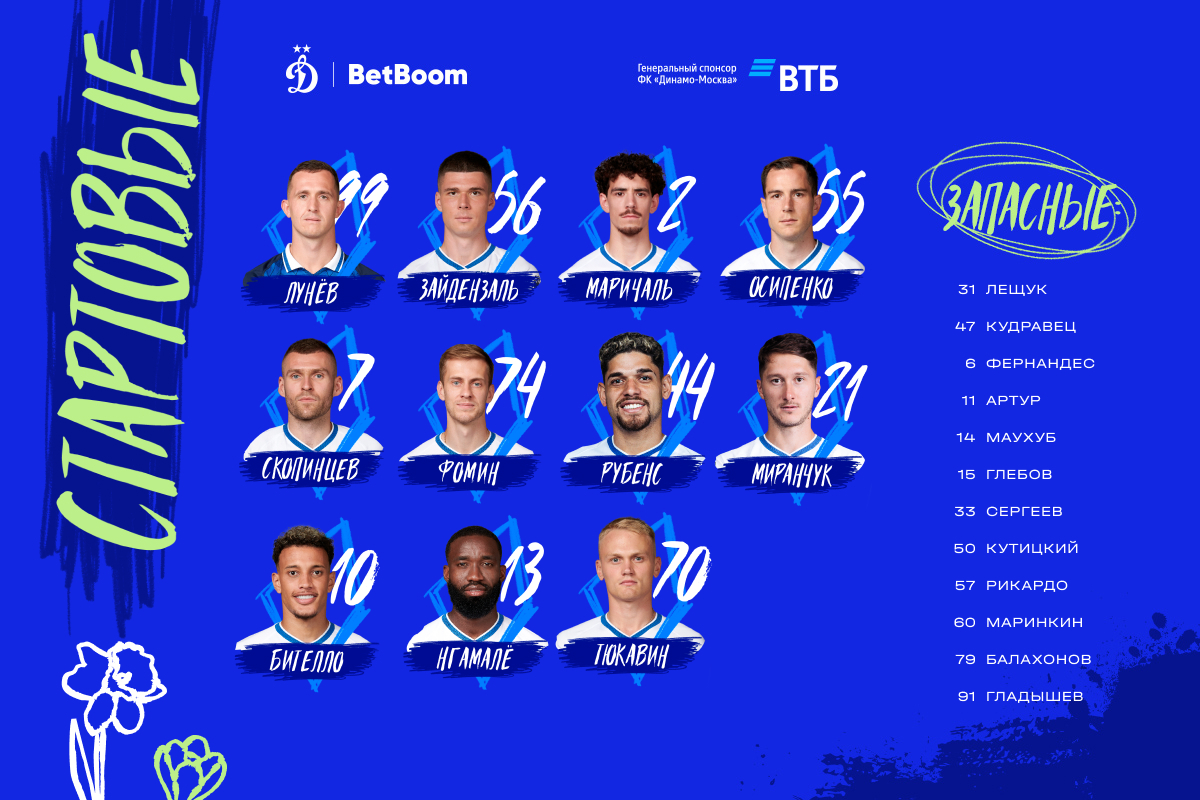 Zaydenzal will come out from the first minutes in the match with Krylia Sovetov