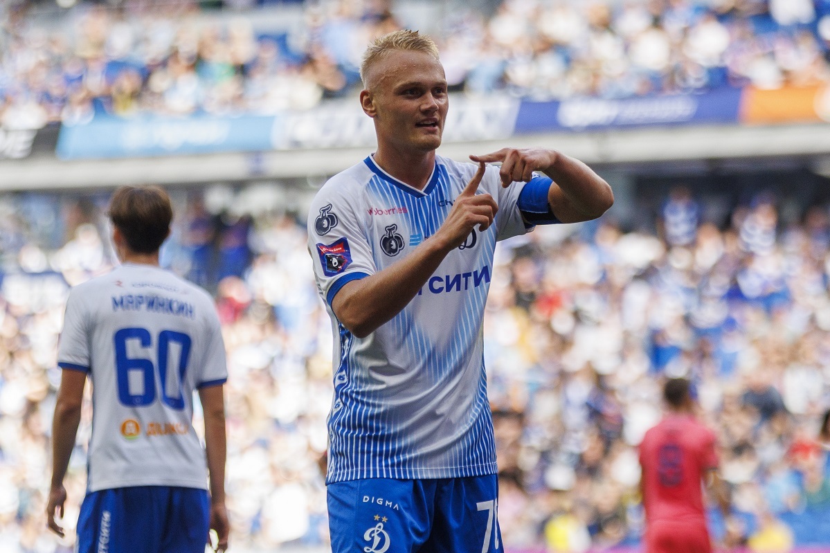 Tyukavin's brace helped Dynamo beat Rodina