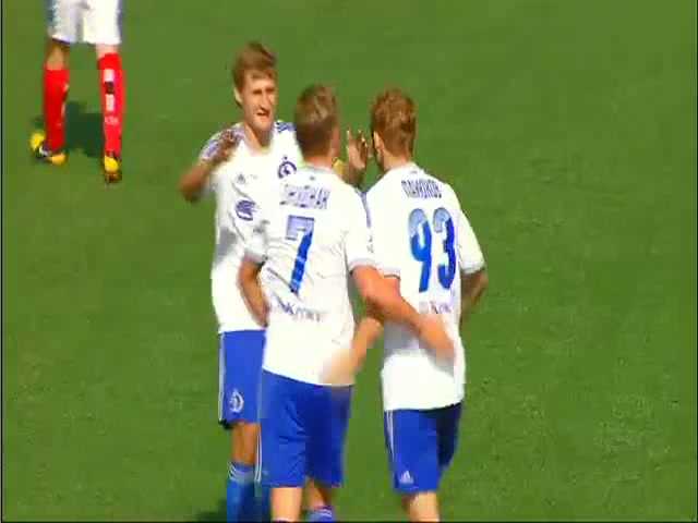"Динамо" (мол) vs "Спартак" (мол) - 1:0 (1:0). Гол и опасные моменты. Первенство молодежных команд 2013/2014, 3-й тур