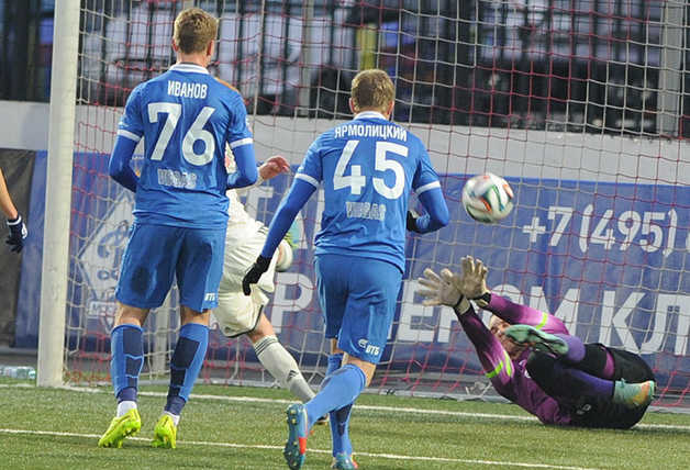«Динамо» (мол) vs ЦСКА (мол). Голы и опасные моменты