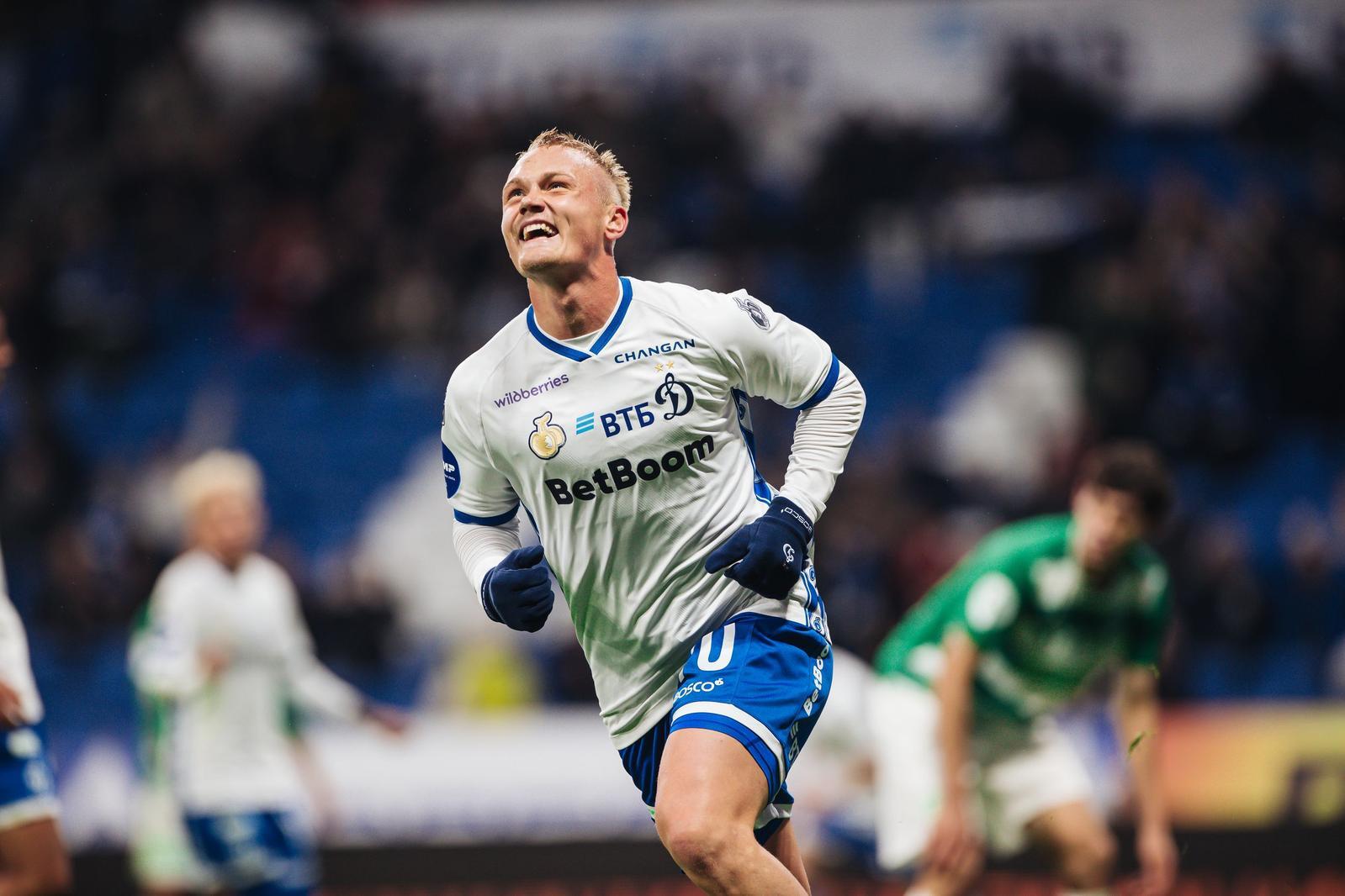 50 голов за 5 лет: Тюкавин приблизился к званию топ-бомбардира «Динамо» в XXI веке