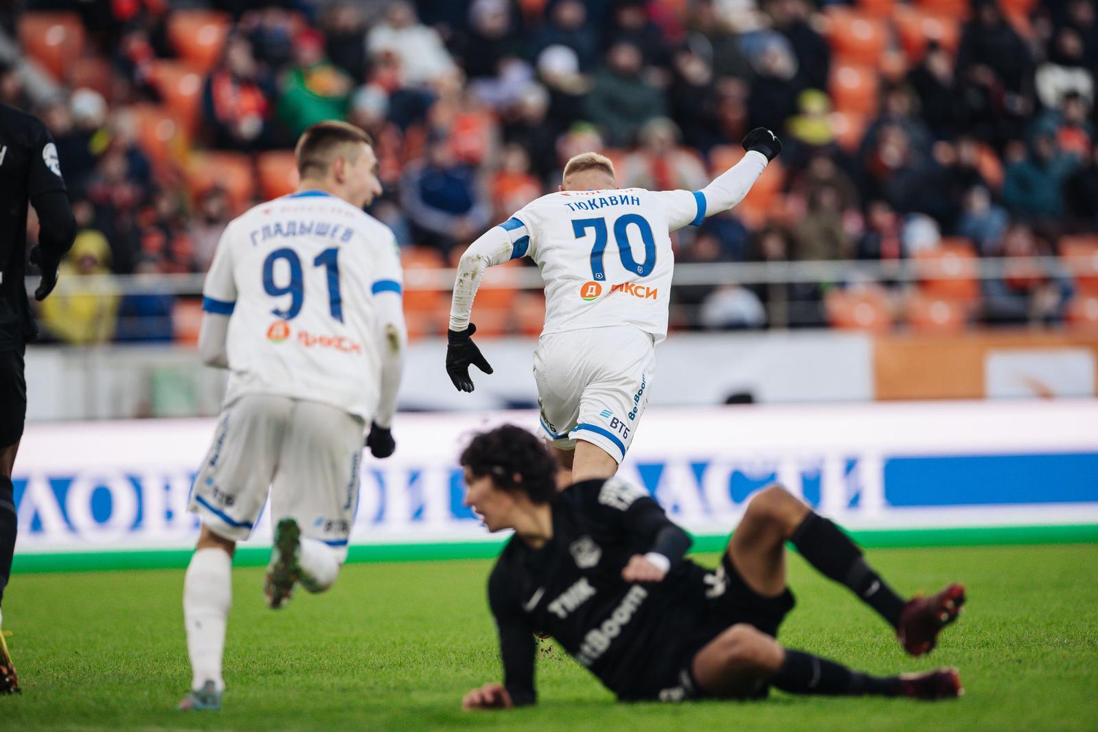 50 голов за 5 лет: Тюкавин приблизился к званию топ-бомбардира «Динамо» в XXI веке