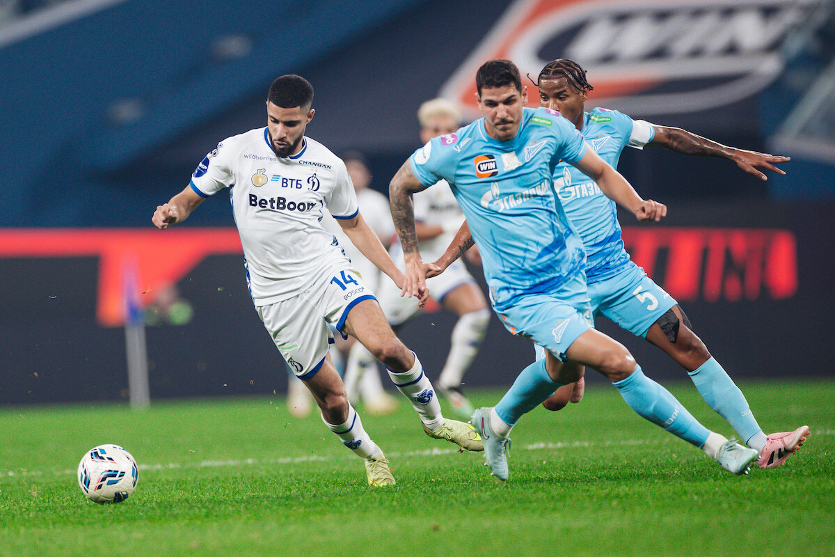 Динамовцы уступили «Зениту» в матче РПЛ