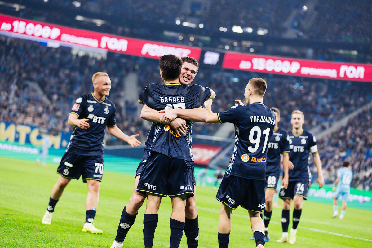 Голы Сергеева, Бабаева и Тюкавина принесли «Динамо» выездную победу над «Зенитом»