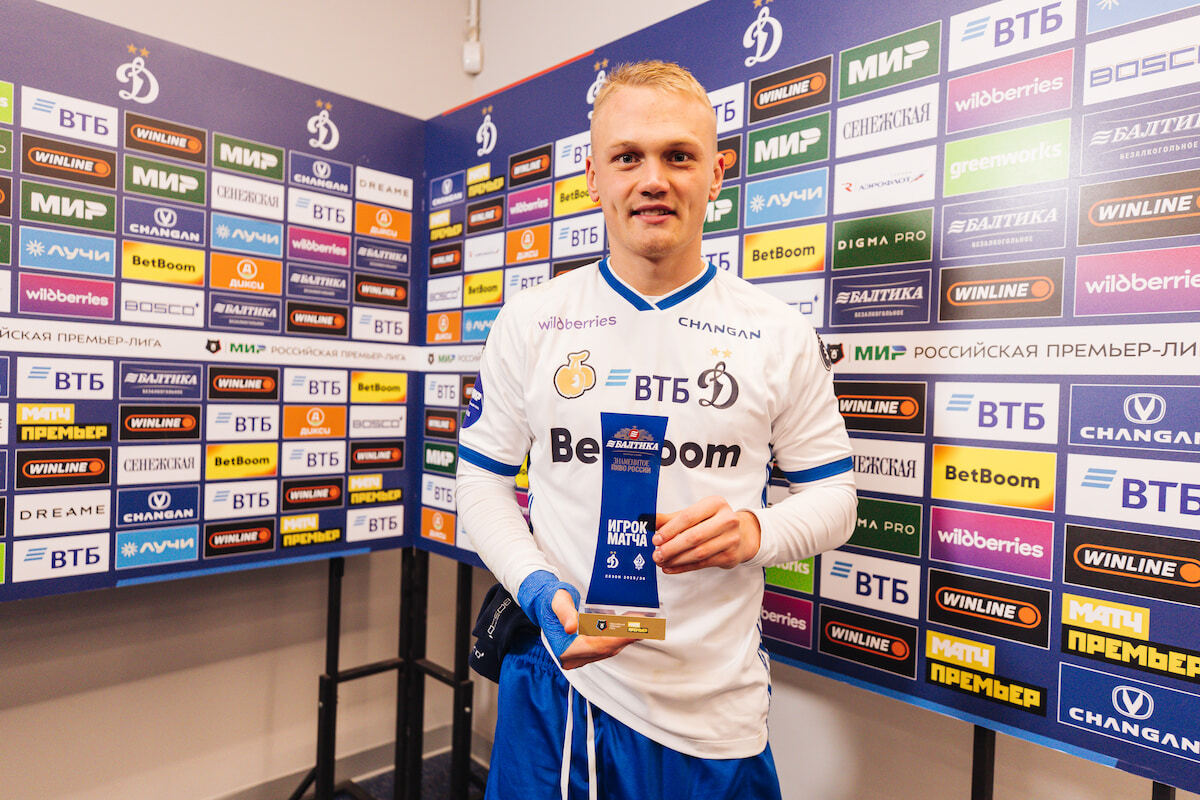 Тюкавин признан лучшим игроком матча с махачкалинским «Динамо»