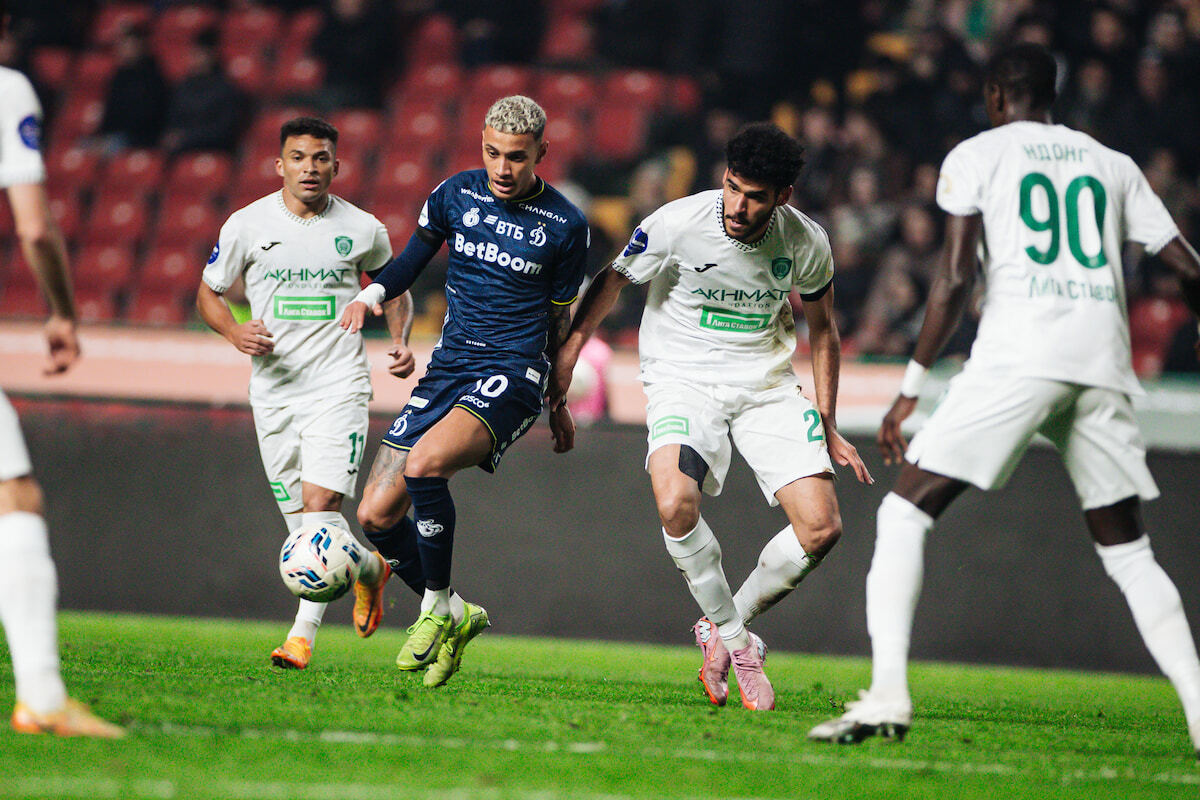 Динамовцы уступили «Ахмату» в выездном матче РПЛ