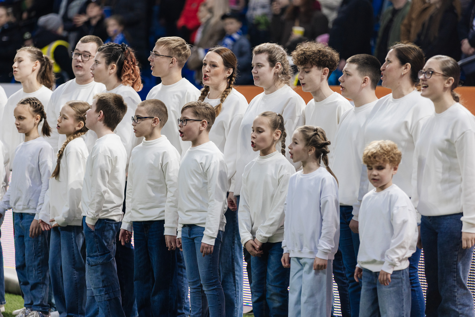 Los finalistas del Festival "Moscú Inclusiva" interpretaron Katyusha en el VTB Arena